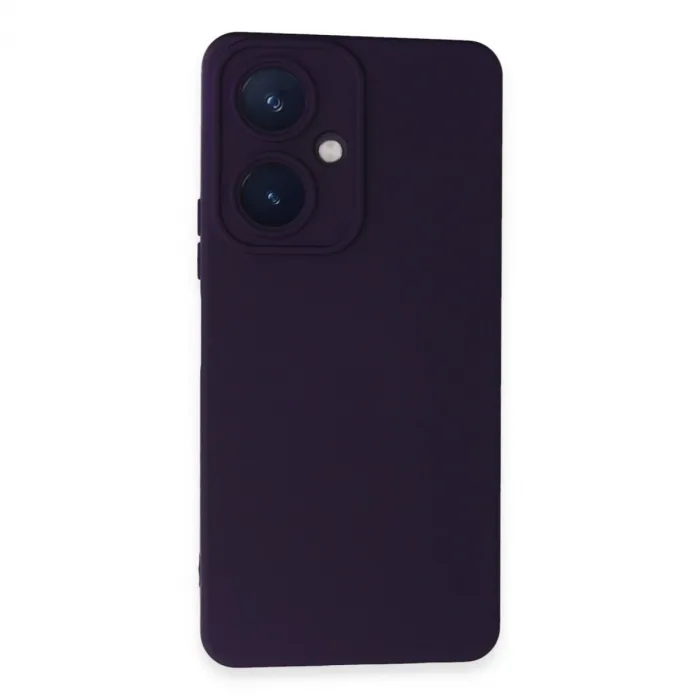 Newface Vivo Y27 Kılıf Nano İçi Kadife Silikon - Mor