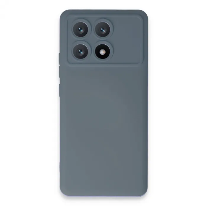 Newface Xiaomi Poco X6 Pro Kılıf Nano İçi Kadife Silikon - Gri