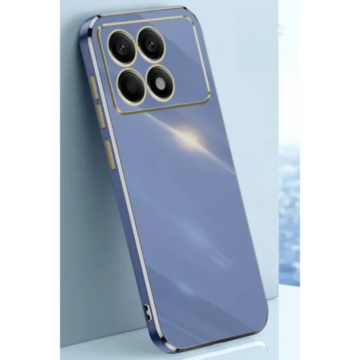 Newface Xiaomi Poco X6 Pro Kılıf Volet Silikon - Mavi