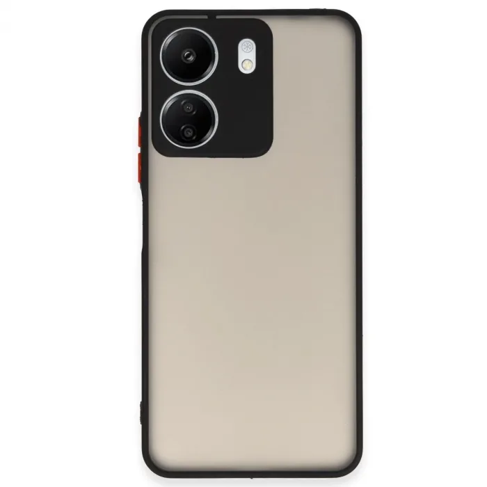 Newface Xiaomi Redmi 13c Kılıf Montreal Silikon Kapak - Siyah