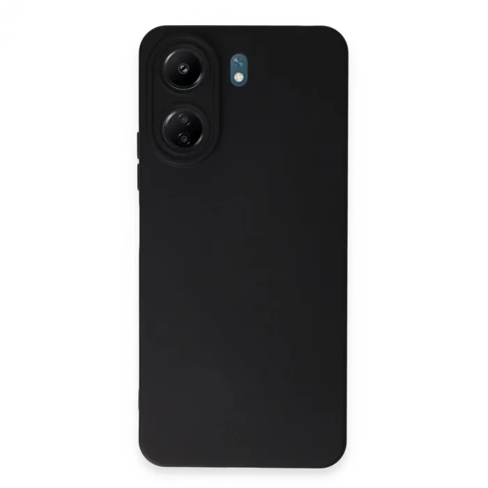 Newface Xiaomi Redmi 13c Kılıf Nano İçi Kadife Silikon - Siyah