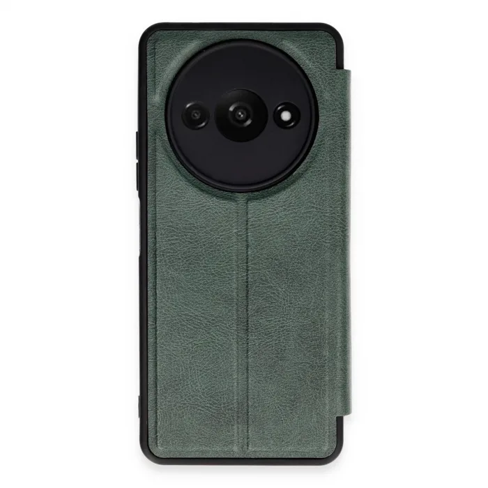 Newface Xiaomi Redmi A3 4g Kılıf Flip Cover - Koyu Yeşil
