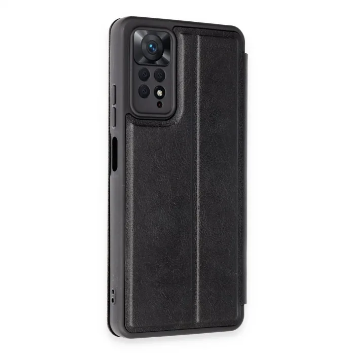 Newface Xiaomi Redmi Note 12 Pro 4g Kılıf Flip Cover - Siyah