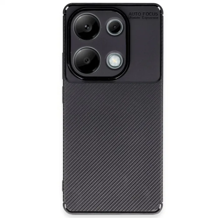 Newface Xiaomi Redmi Note 13 Pro 4g Kılıf Auto Focus Karbon Kapak - Siyah