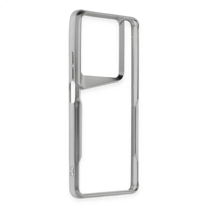 Newface Xiaomi Redmi Note 13 Pro 4g Kılıf Boyi Silikon Kapak - Gümüş