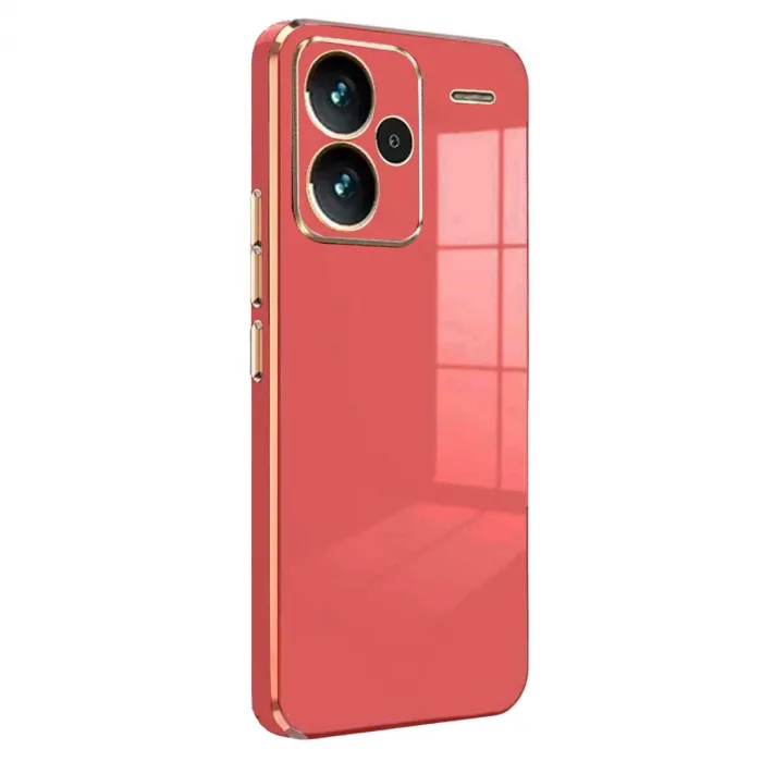 Newface Xiaomi Redmi Note 13 Pro Plus Kılıf Volet Silikon - Kırmızı