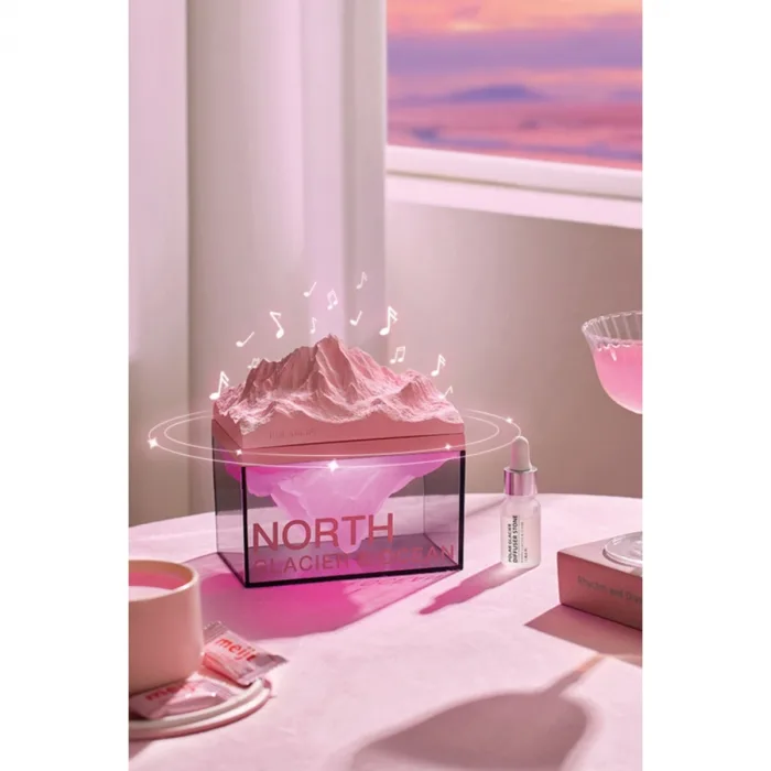 Newface Z4 Kuzey Okyanus Temalı Gece Lambası Özellikli Bt Kablosuz Hoparlör - Pembe