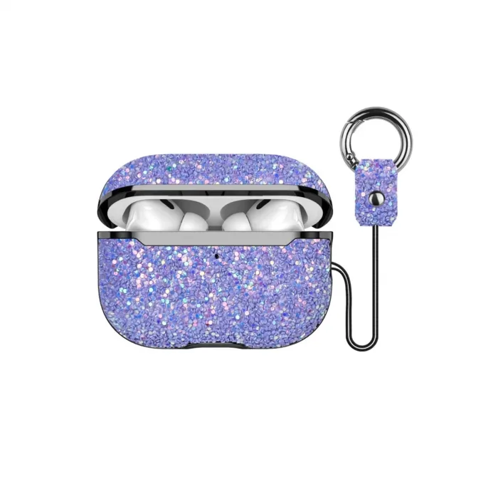 Onegif Airpods 2 (2.nesil) Bright Simli Airpods Kapak - Derin Mor