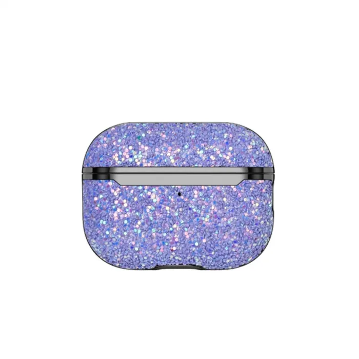 Onegif Airpods 3 (3.nesil) Bright Simli Airpods Kapak - Derin Mor