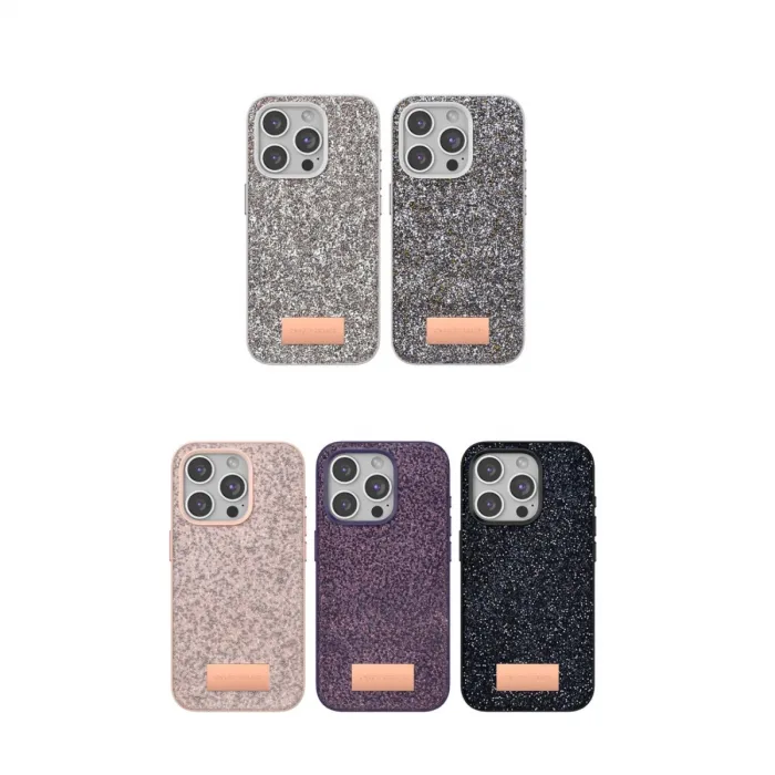 Onegif İphone 14 Bright Simli Kapak - Gold