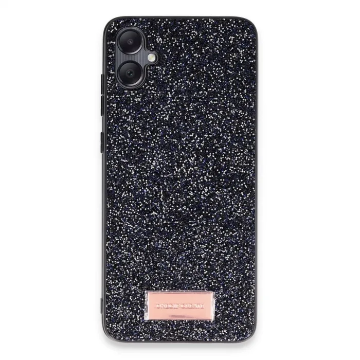Onegif Samsung Galaxy A05 Bright Simli Kapak - Siyah