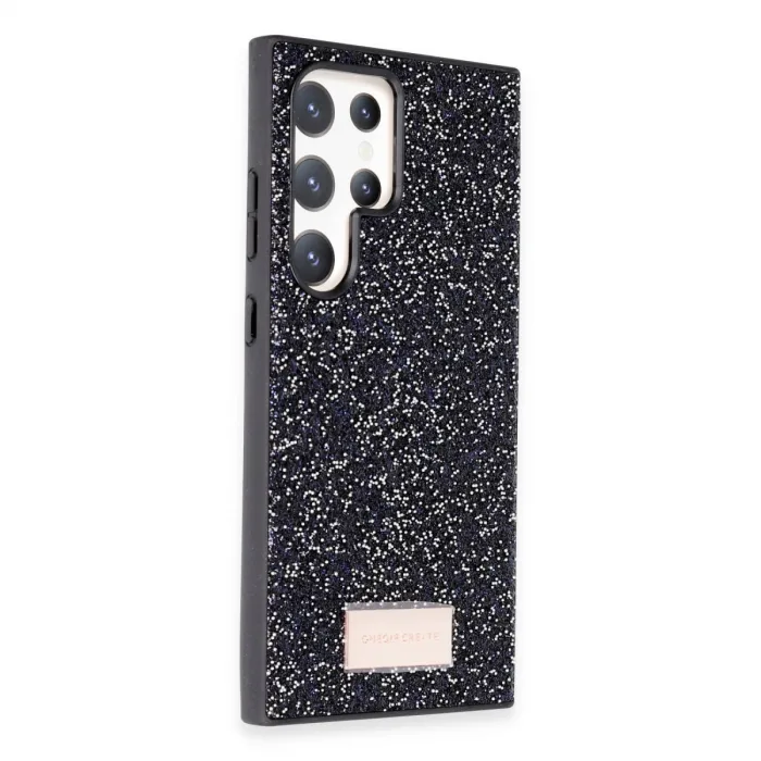 Onegif Samsung Galaxy S24 Ultra Bright Simli Kapak - Siyah