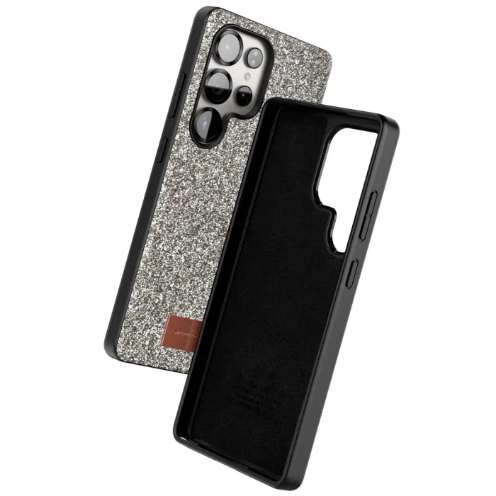 Onegif Samsung Galaxy S25 Ultra Bright Simli Kapak - Gold