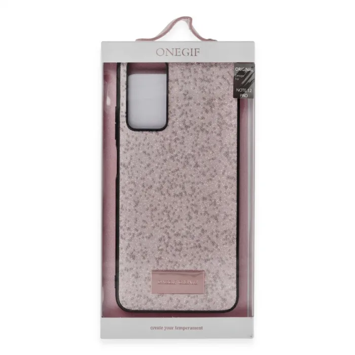 Onegif Xiaomi Redmi Note 12 Pro 4g Bright Simli Kapak - Derin Mor