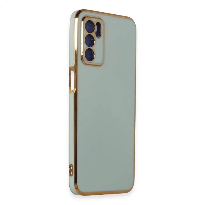 Oppo A16 Kılıf Volet Silikon - Açık Yeşil