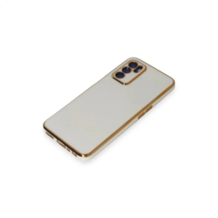 Oppo A16 Kılıf Volet Silikon - Beyaz