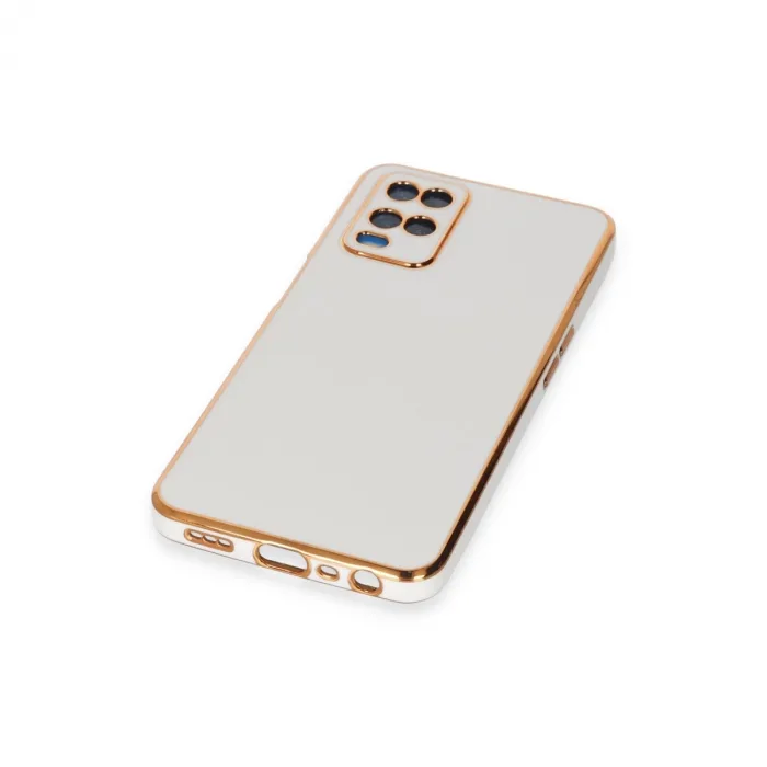 Oppo A54 4g Kılıf Volet Silikon - Beyaz