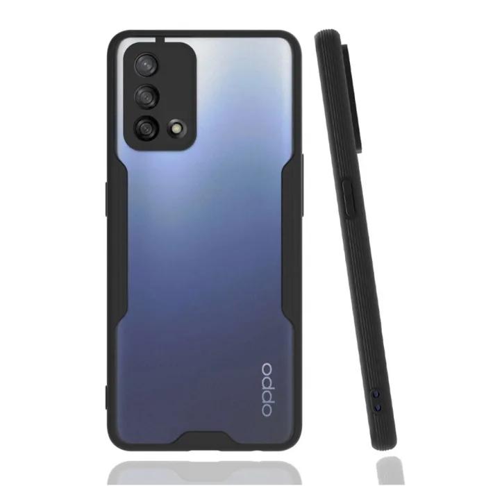 Oppo A74 4g Kılıf Platin Silikon - Siyah