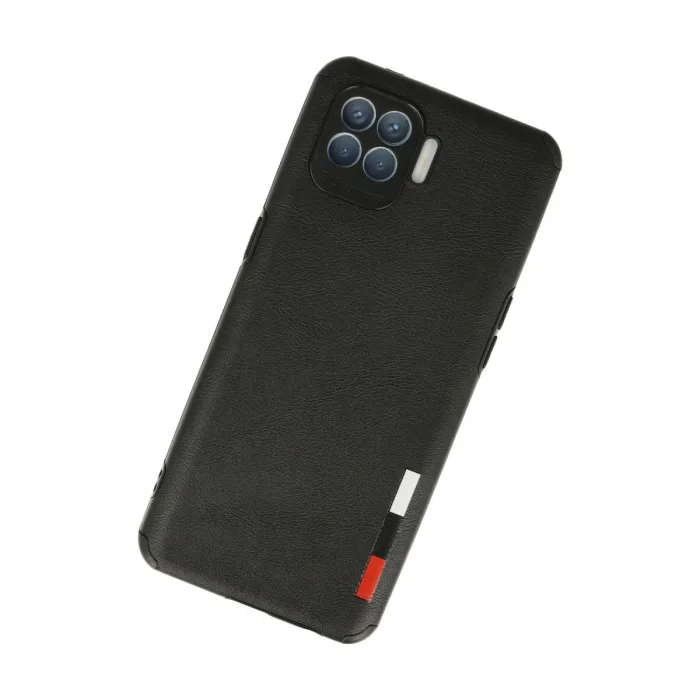 Oppo Reno 4 Lite Kılıf Loop Deri Silikon - Siyah