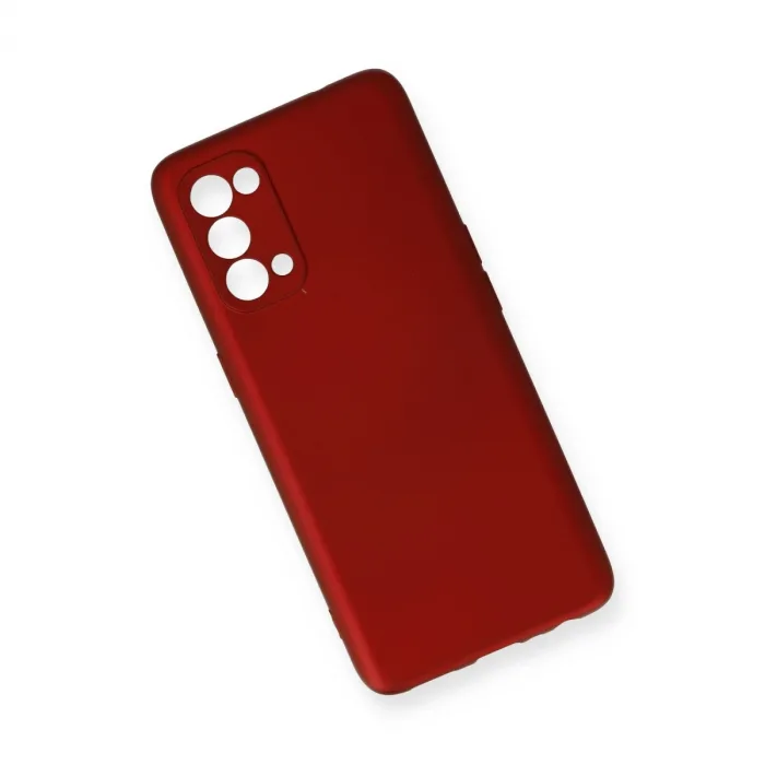 Oppo Reno 5 Pro Kılıf First Silikon - Bordo