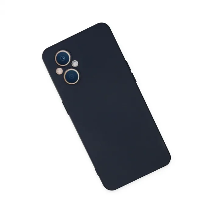 Oppo Reno 7 Lite Kılıf Nano İçi Kadife Silikon - Lacivert