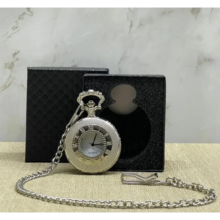 Özel Kutulu Gümüş Köstekli Saat Alk4660