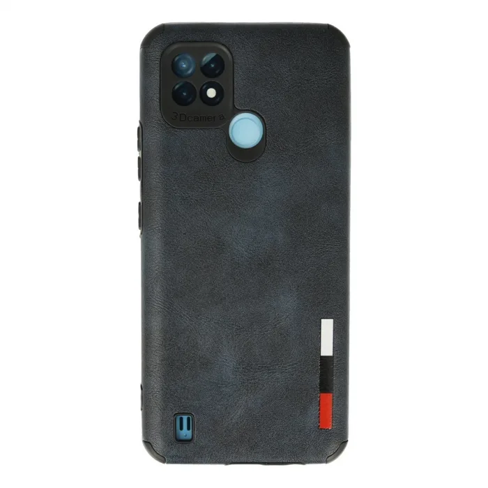 Realme C21 Kılıf Loop Deri Silikon - Lacivert