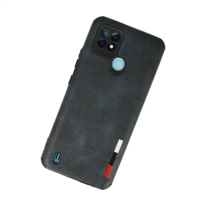 Realme C21 Kılıf Loop Deri Silikon - Lacivert