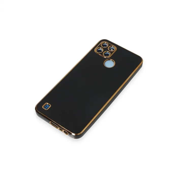 Realme C25y Kılıf Volet Silikon - Siyah