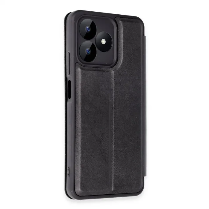 Realme Note 50 4g Kılıf Flip Cover - Siyah