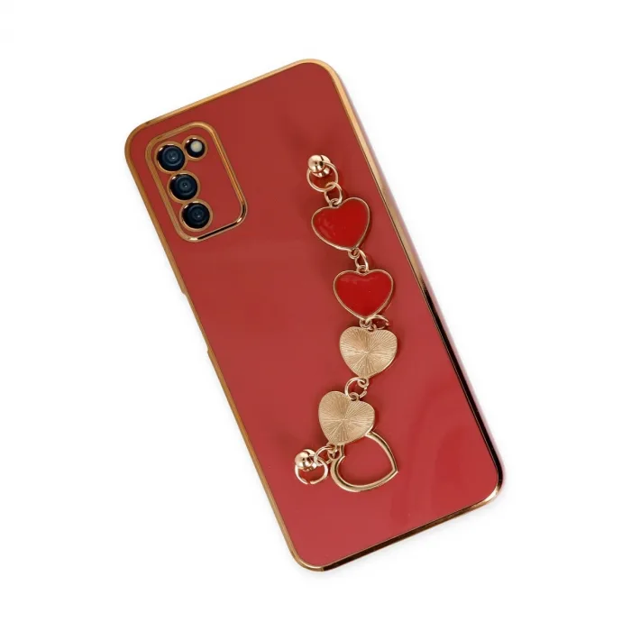 Samsung Galaxy A03s Kılıf Esila Silikon - Kırmızı