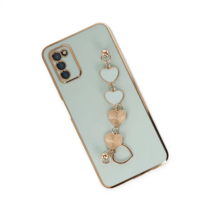 Samsung Galaxy A03s Kılıf Esila Silikon - Su Yeşili