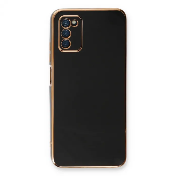 Samsung Galaxy A03s Kılıf Volet Silikon - Siyah