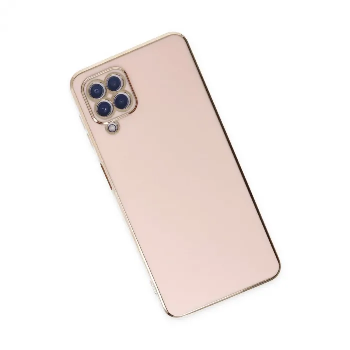 Samsung Galaxy A12 Kılıf Volet Silikon - Pembe