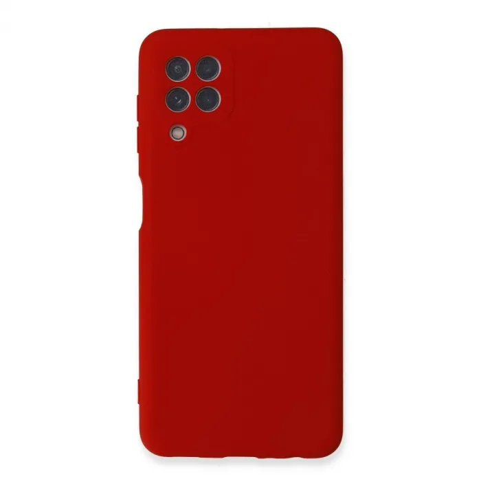 Samsung Galaxy A22 Kılıf Nano İçi Kadife Silikon - Kırmızı