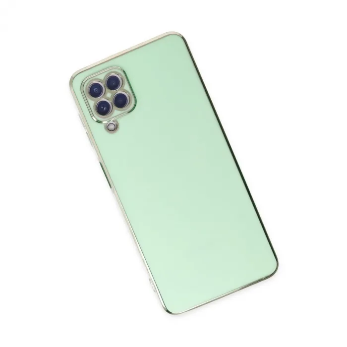 Samsung Galaxy A22 Kılıf Volet Silikon - Açık Yeşil