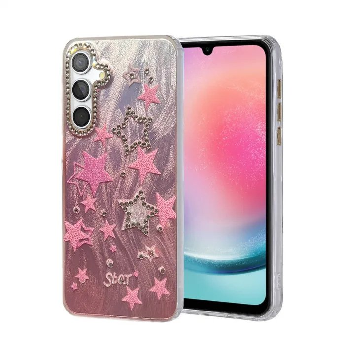 Samsung Galaxy A24 4g Kılıf Blade Aynalı Desenli Kapak - Desen 7