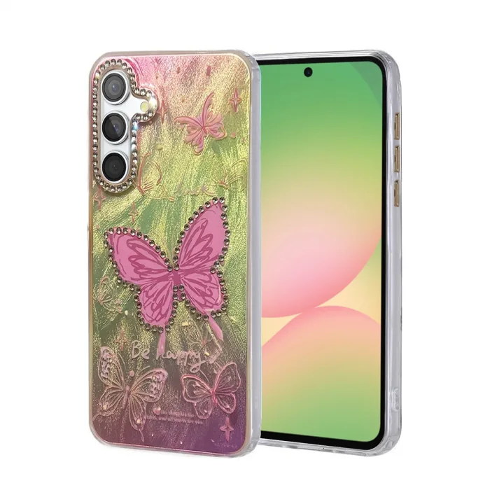 Samsung Galaxy A56 Kılıf Blade Aynalı Desenli Kapak - Desen 5