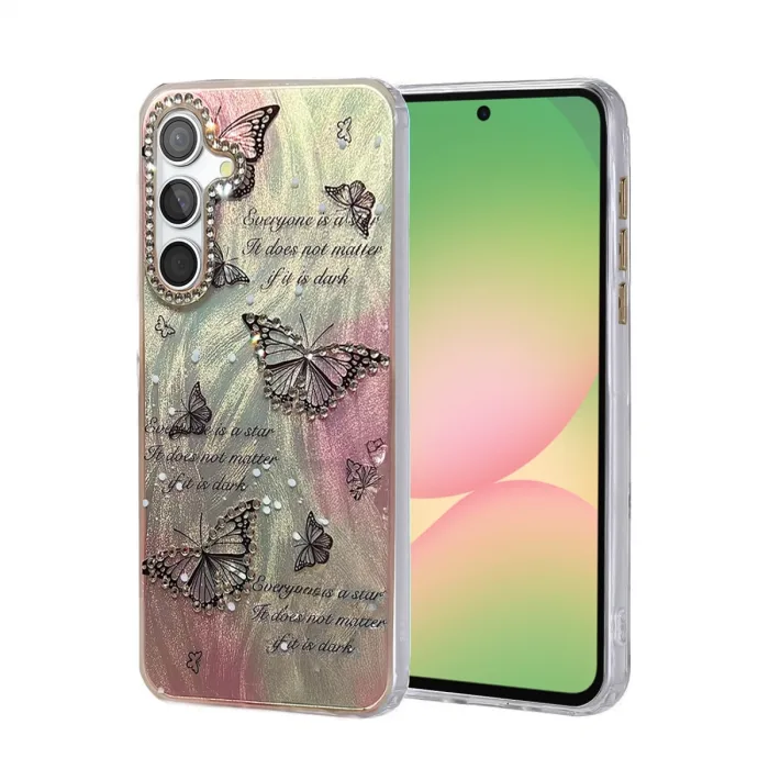 Samsung Galaxy A56 Kılıf Blade Aynalı Desenli Kapak - Desen 6