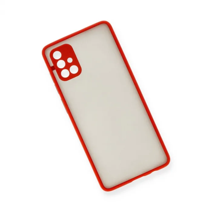 Samsung Galaxy A71 Kılıf Montreal Silikon Kapak - Kırmızı