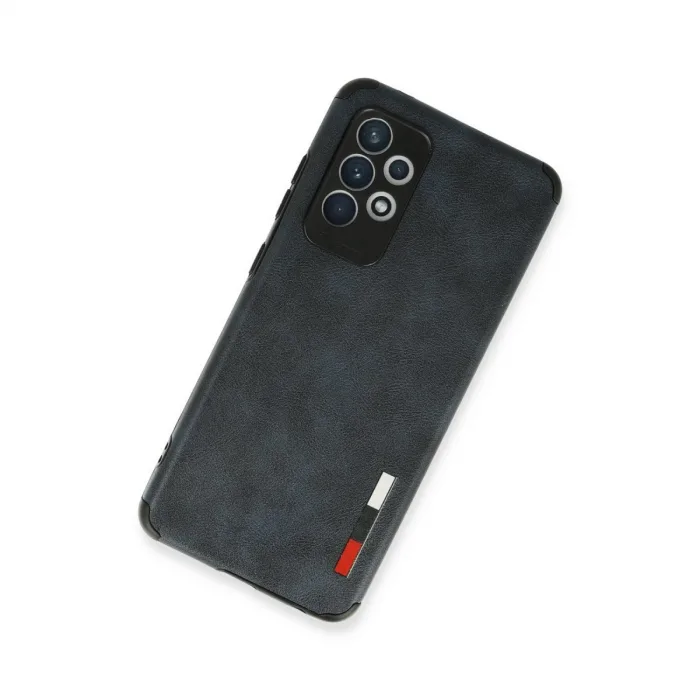 Samsung Galaxy A72 Kılıf Loop Deri Silikon - Lacivert