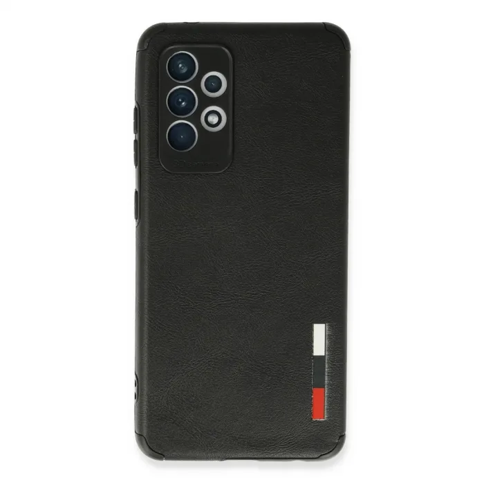 Samsung Galaxy A72 Kılıf Loop Deri Silikon - Siyah