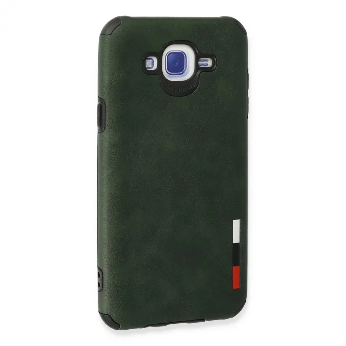 Samsung Galaxy J7 Kılıf Loop Deri Silikon - Yeşil