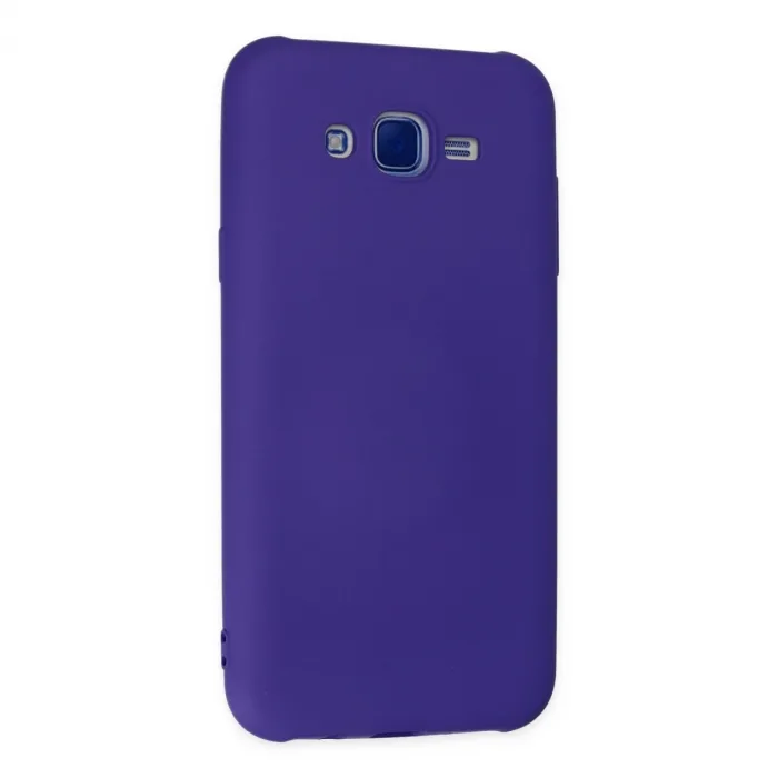 Samsung Galaxy J7 Kılıf Nano İçi Kadife Silikon - Mor