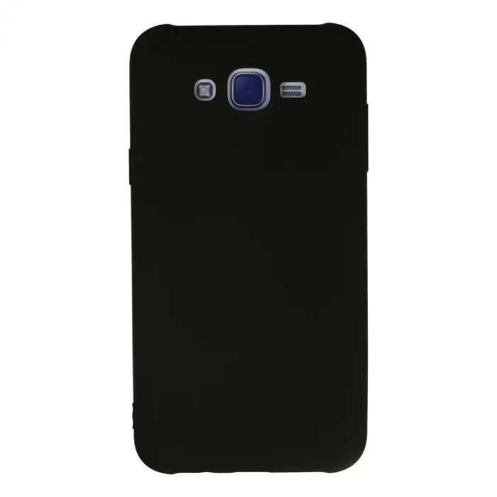 Samsung Galaxy J7 Kılıf Nano İçi Kadife Silikon - Siyah