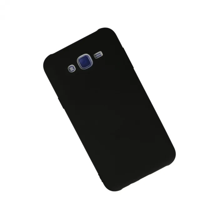Samsung Galaxy J7 Kılıf Nano İçi Kadife Silikon - Siyah
