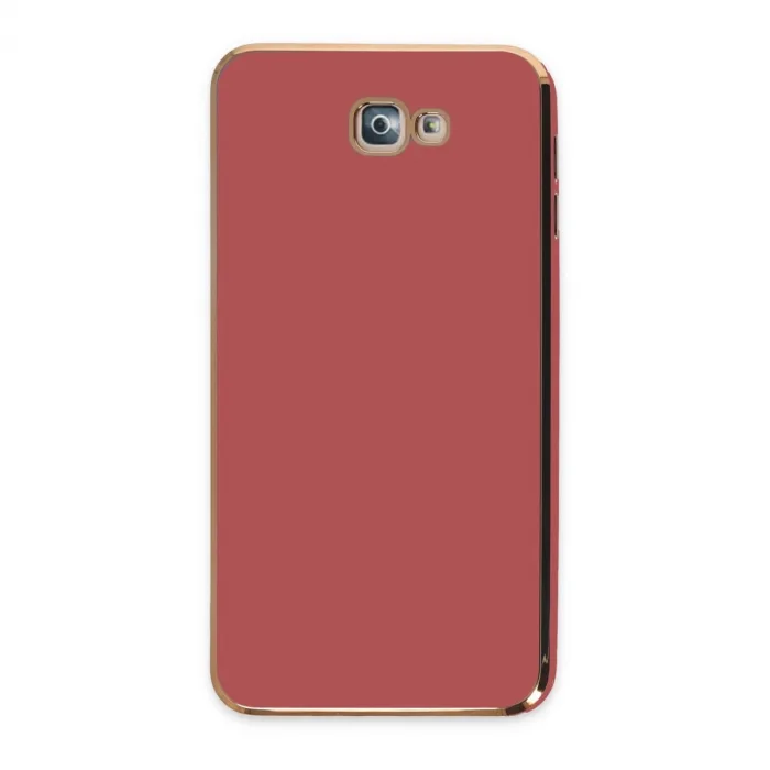 Samsung Galaxy J7 Prime Kılıf Volet Silikon - Kırmızı