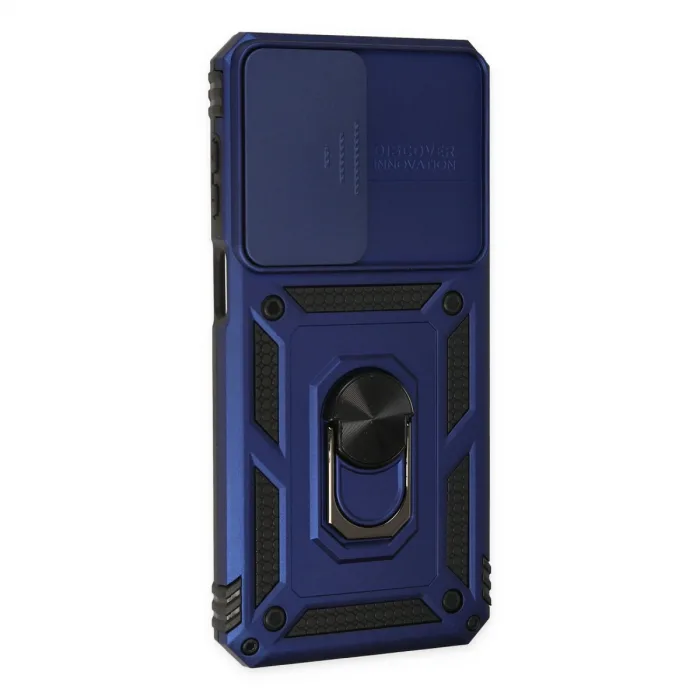 Samsung Galaxy M33 Kılıf Pars Lens Yüzüklü Silikon - Lacivert