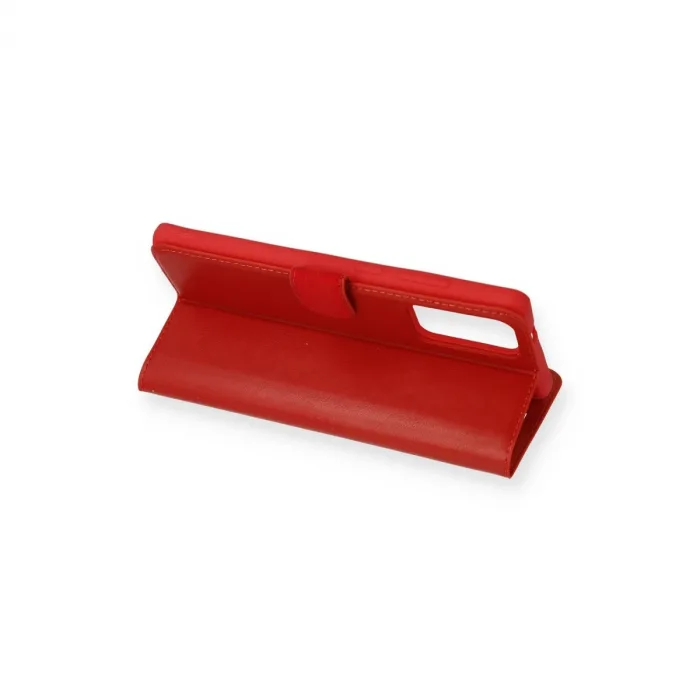 Samsung Galaxy Note 20 Kılıf Trend S Plus Kapaklı Kılıf - Kırmızı