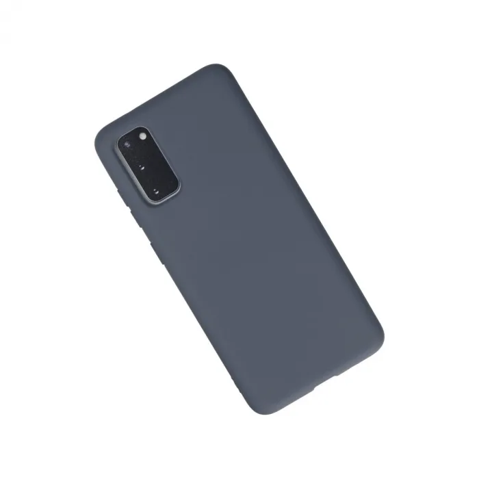 Samsung Galaxy S20 Kılıf Nano İçi Kadife Silikon - Gri